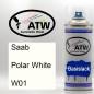 Preview: Saab, Polar White, W01: 400ml Sprühdose, von ATW Autoteile West.